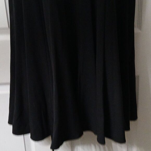 Calvin Klein Black Fit & Flare Knee Length Dress business career Sz 22W NWOT - Picture 2 of 9